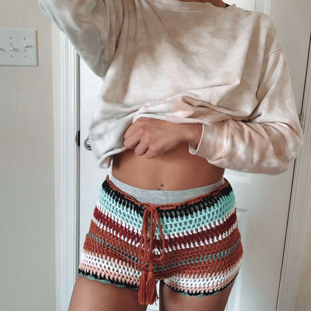 Crochet shorts